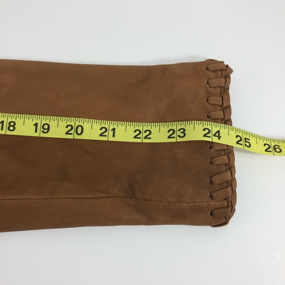 Marc New York Tan Lace Wrapped Leather Jacket XL - Picture 8 of 8